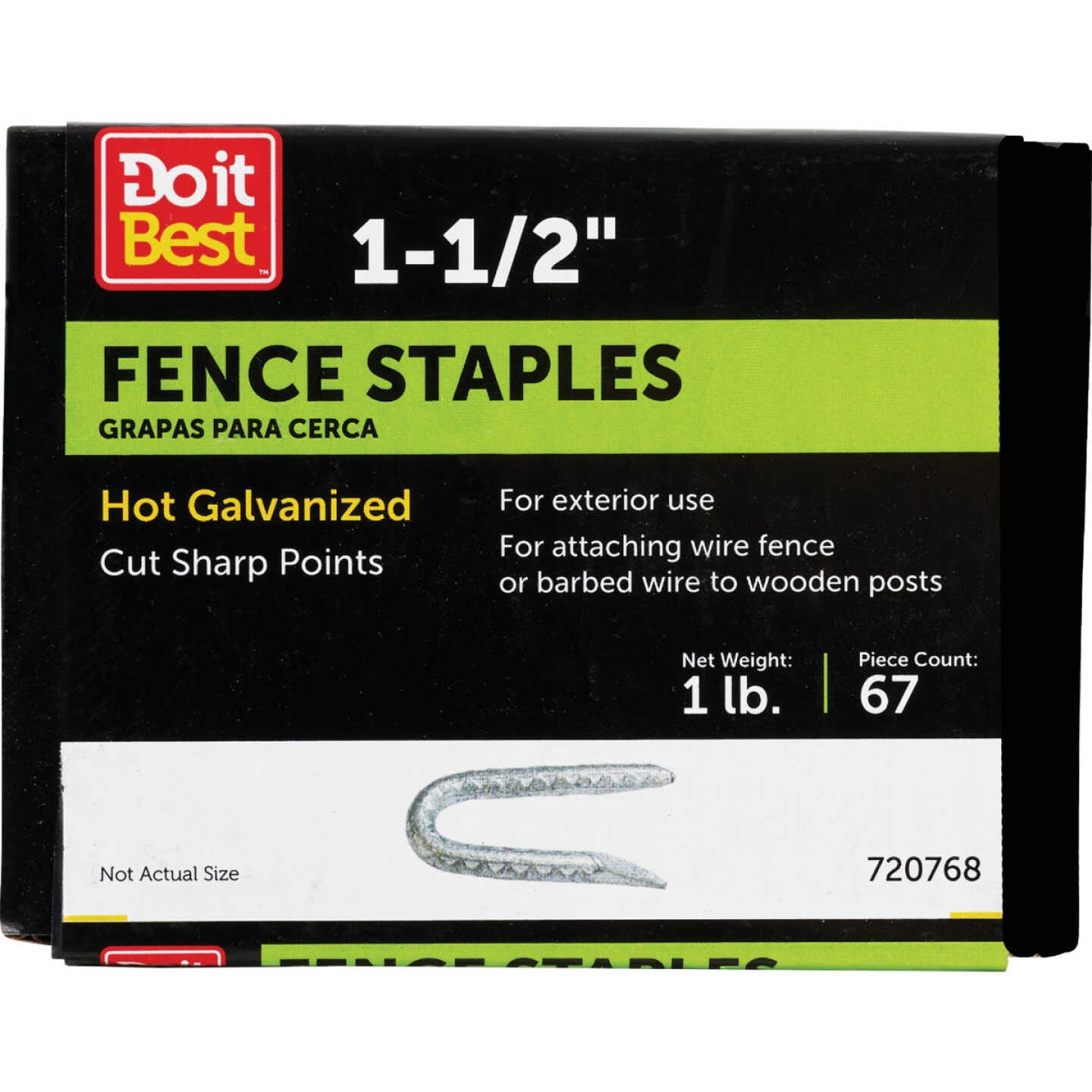 Do it 1-1/2 In. 9 ga Hot Galvanized Fence Staple (72 Ct., 1 Lb.) Image 1