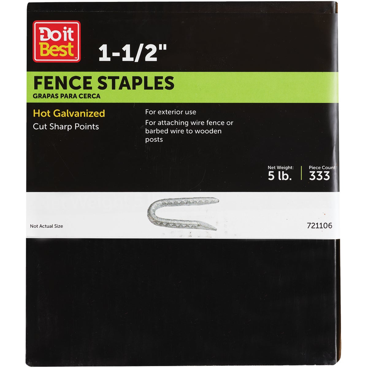 Do it 1-1/2 In. 9 ga Hot Galvanized Fence Staple (360 Ct., 5 Lb.)