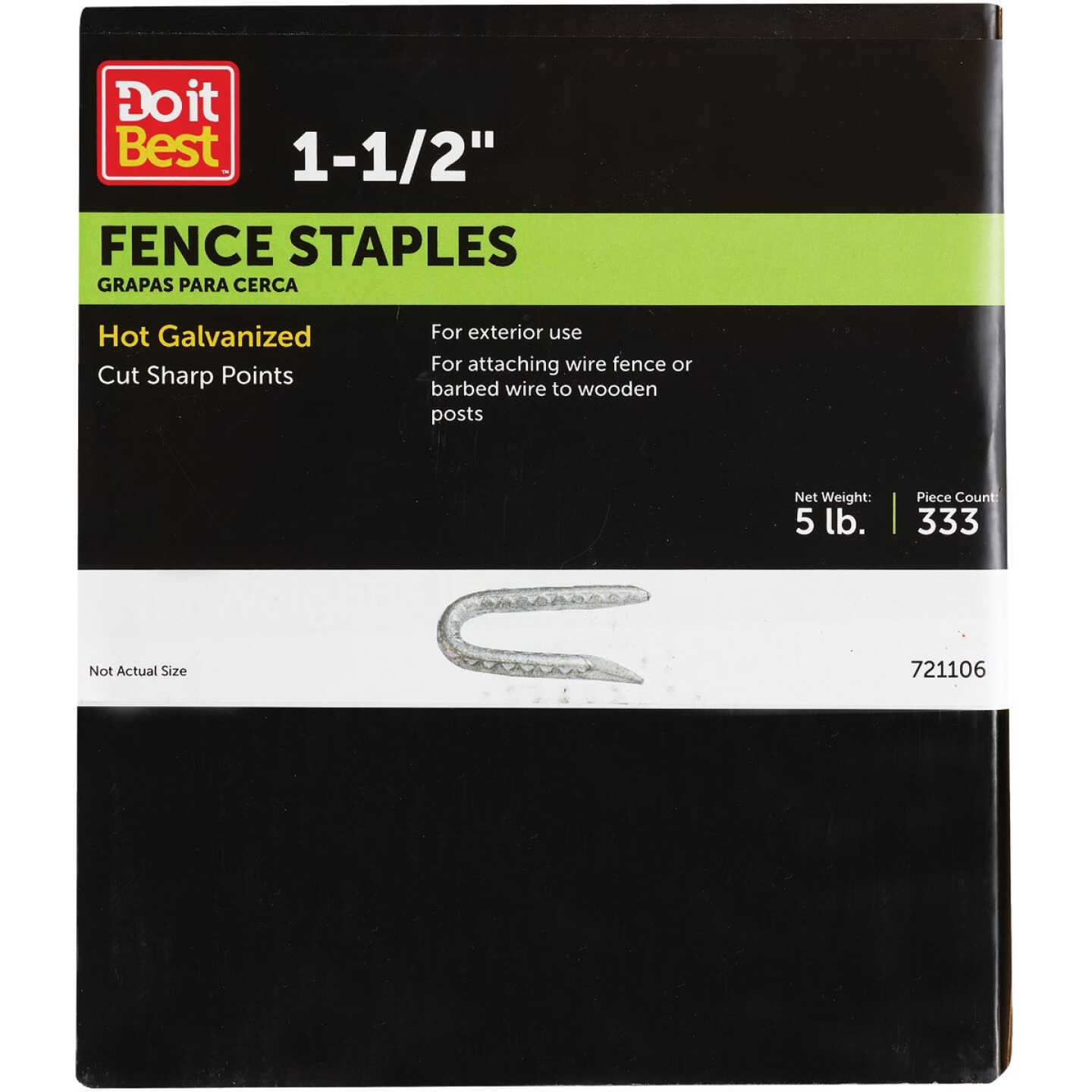 Do it 1-1/2 In. 9 ga Hot Galvanized Fence Staple (360 Ct., 5 Lb.) Image 1