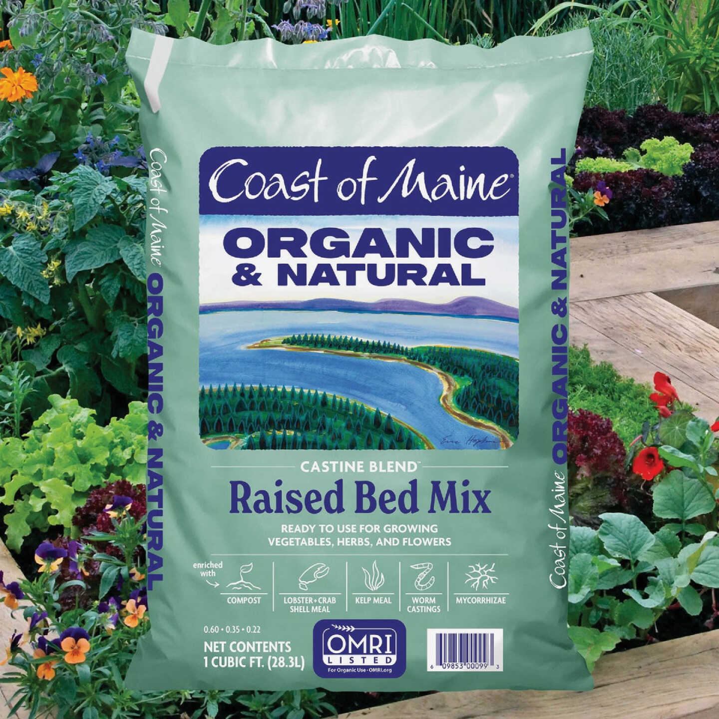 Coast of Maine Castine Blend 1 Cu. Ft. Organic Earthworm Raised Bed Mix Image 2