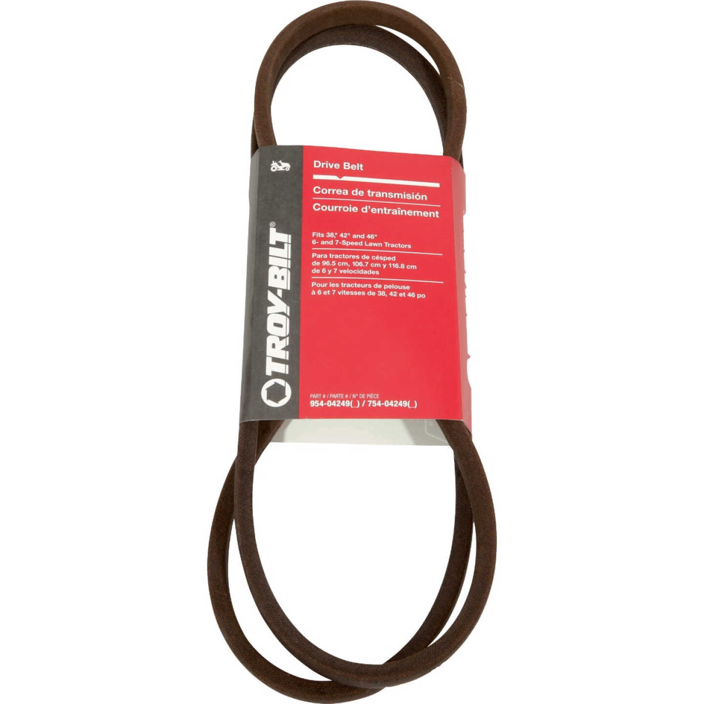 Troy-Bilt 38, 42 and 46 In. Deck Drive Belt For 6 & 7-Speed Lawn Tractors Image 1