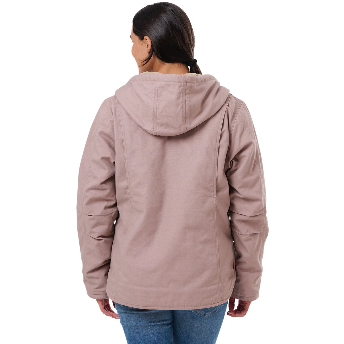 Berne Women's 2XL Antler Sherpa-Lined Softstone Duck Hooded Jacket Image 3