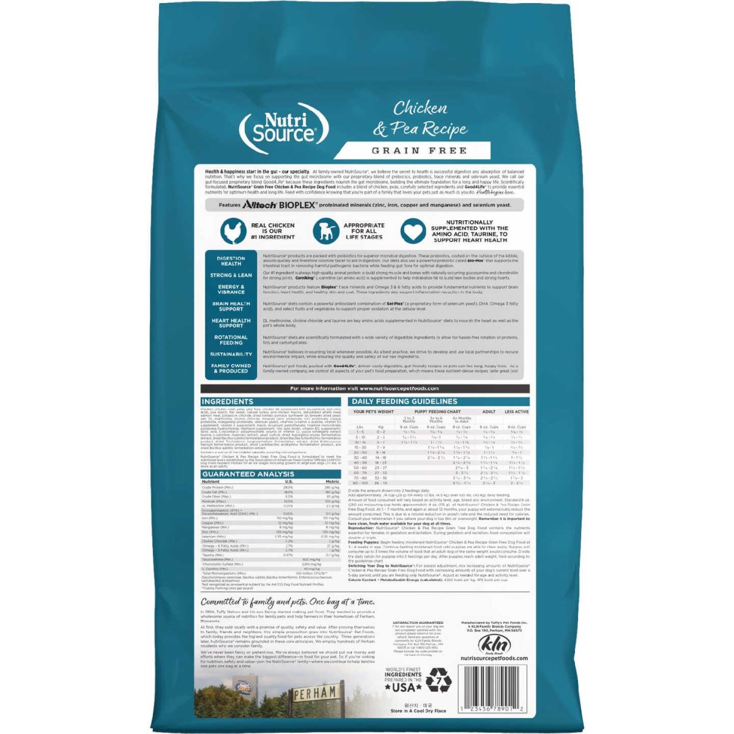 NutriSource 4 Lb. Chicken & Pea Recipe Grain Free Dog Food Image 7