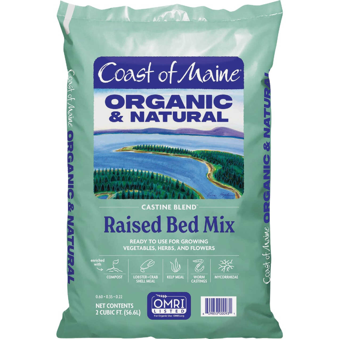 Coast of Maine Castine Blend 2 Cu. Ft. Organic Earthworm Raised Bed Mix Image 1