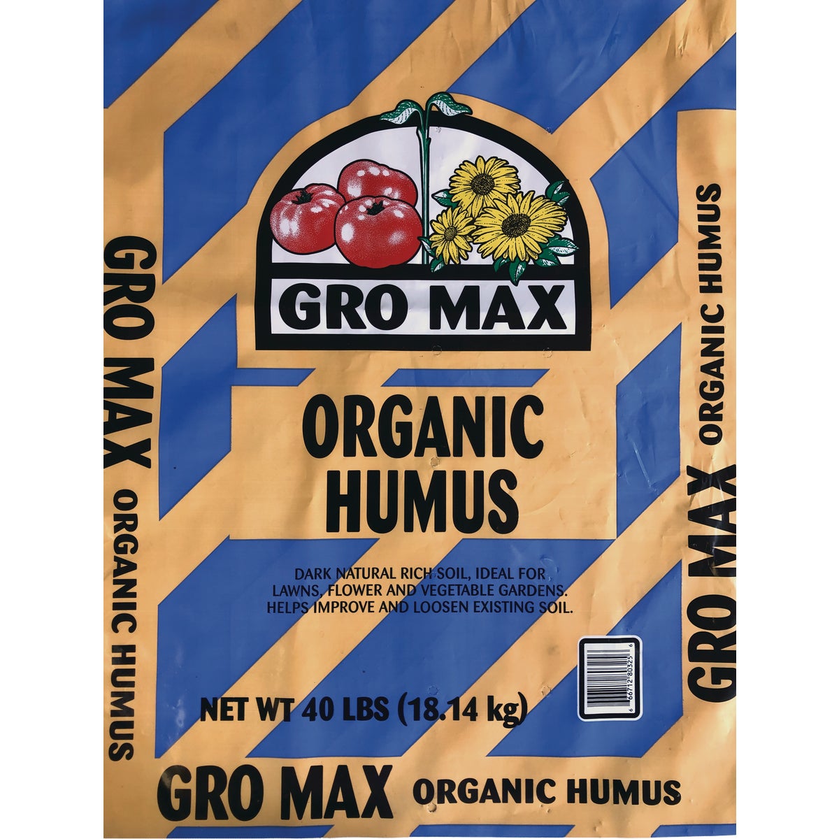 Gro Max 40 Lb. 4 Sq. Ft. Coverage Humus & Manure
