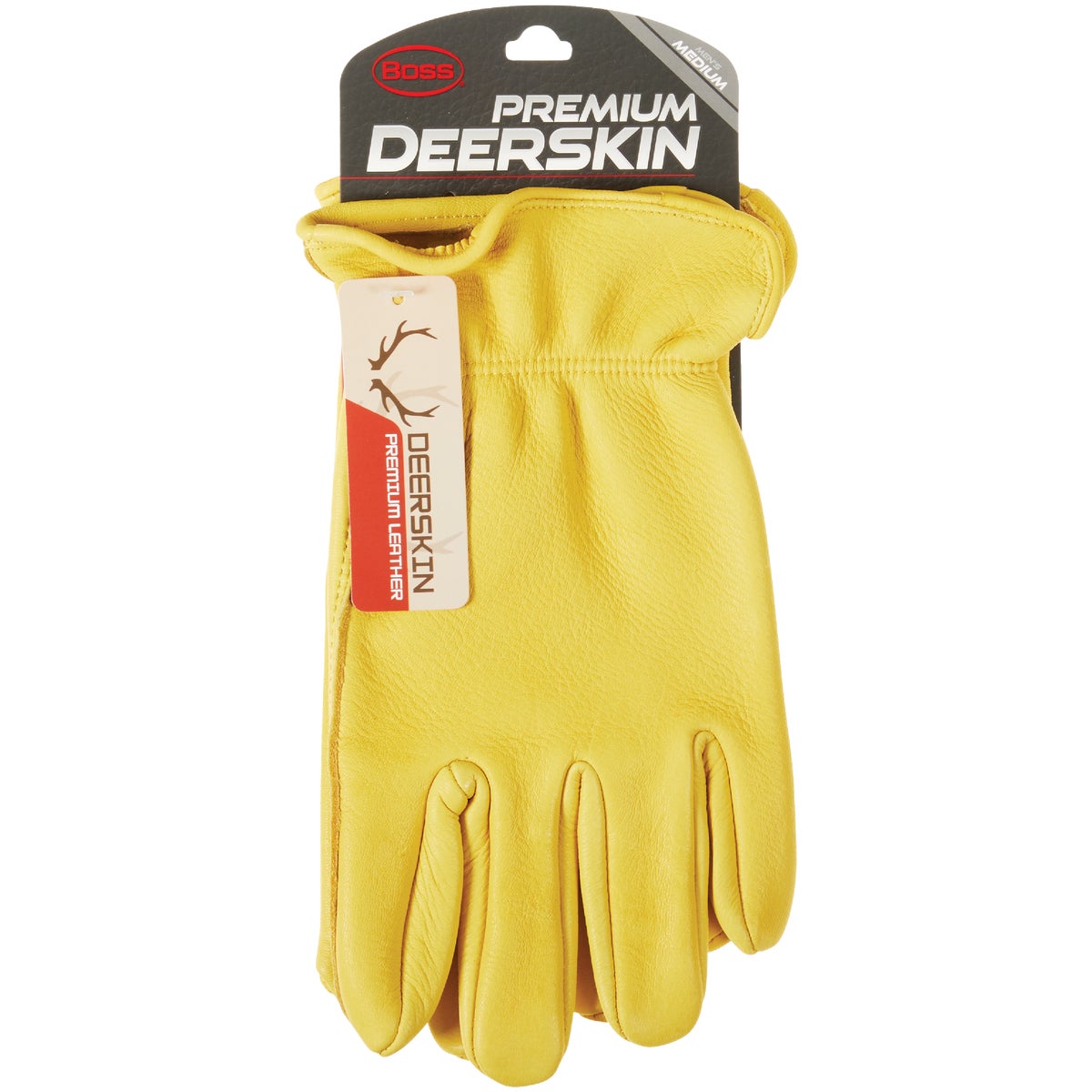 Boss Men's Medium Premium Deerskin Leather Driver Glove Image 2