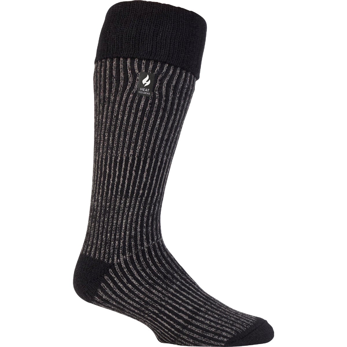 Heat Holders Chris Men's 7 to 12 Black Boot Sock