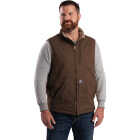 Berne Heartland Men's 2XL Bark Sherpa-Lined Washed Duck Vest Image 1