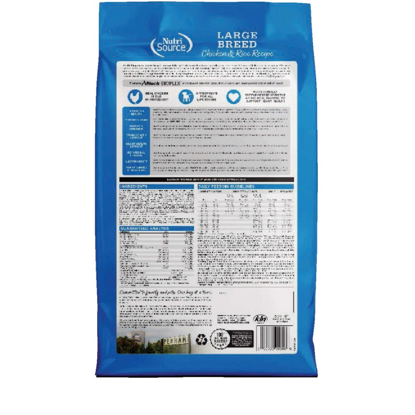 NutriSource 26 Lb. Chicken & Rice Recipe Large Breed Dog Food Image 7