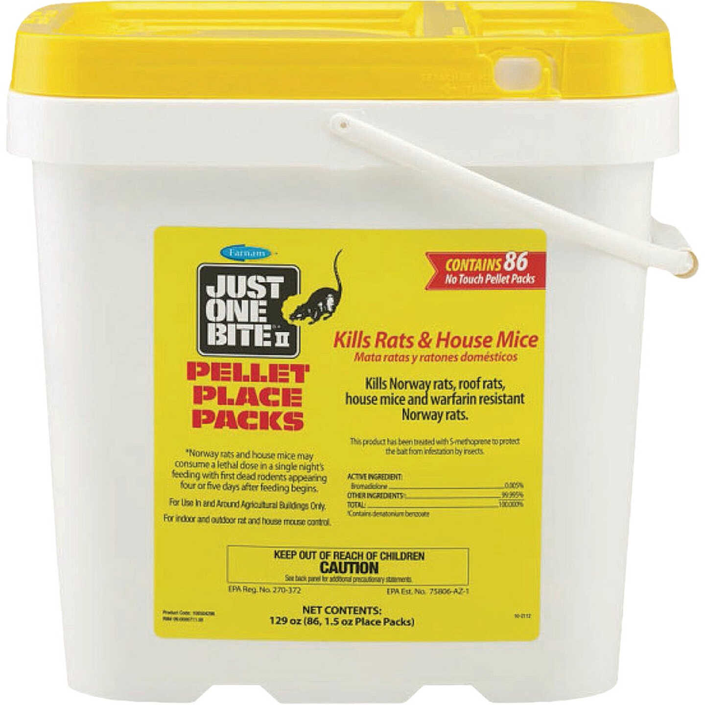 Just One Bite II 1.5 Oz. Rat & Mouse Poison Pellet Place Packs (86-Pack) Image 1