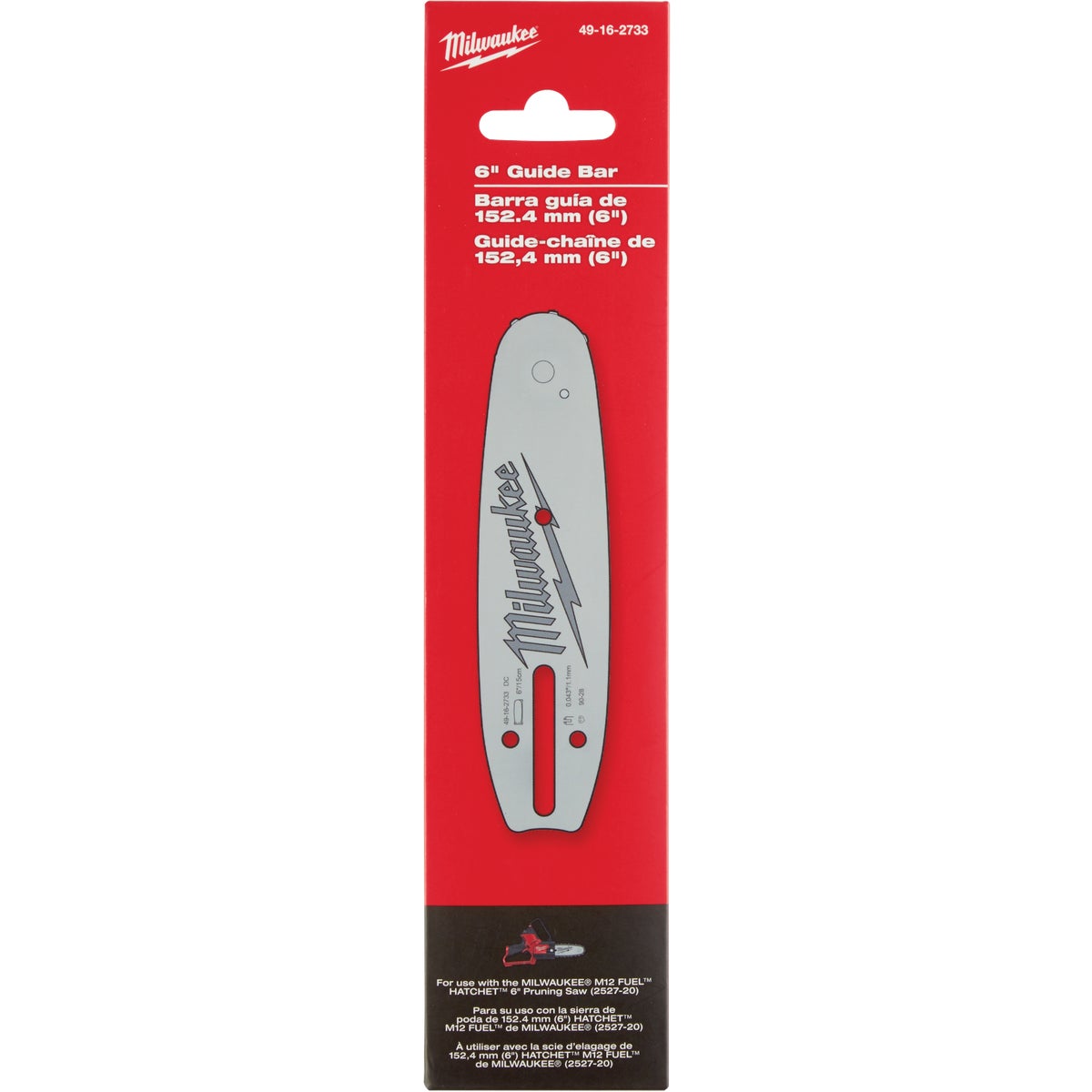 Milwaukee 6 In. Pruning Saw Guide Bar