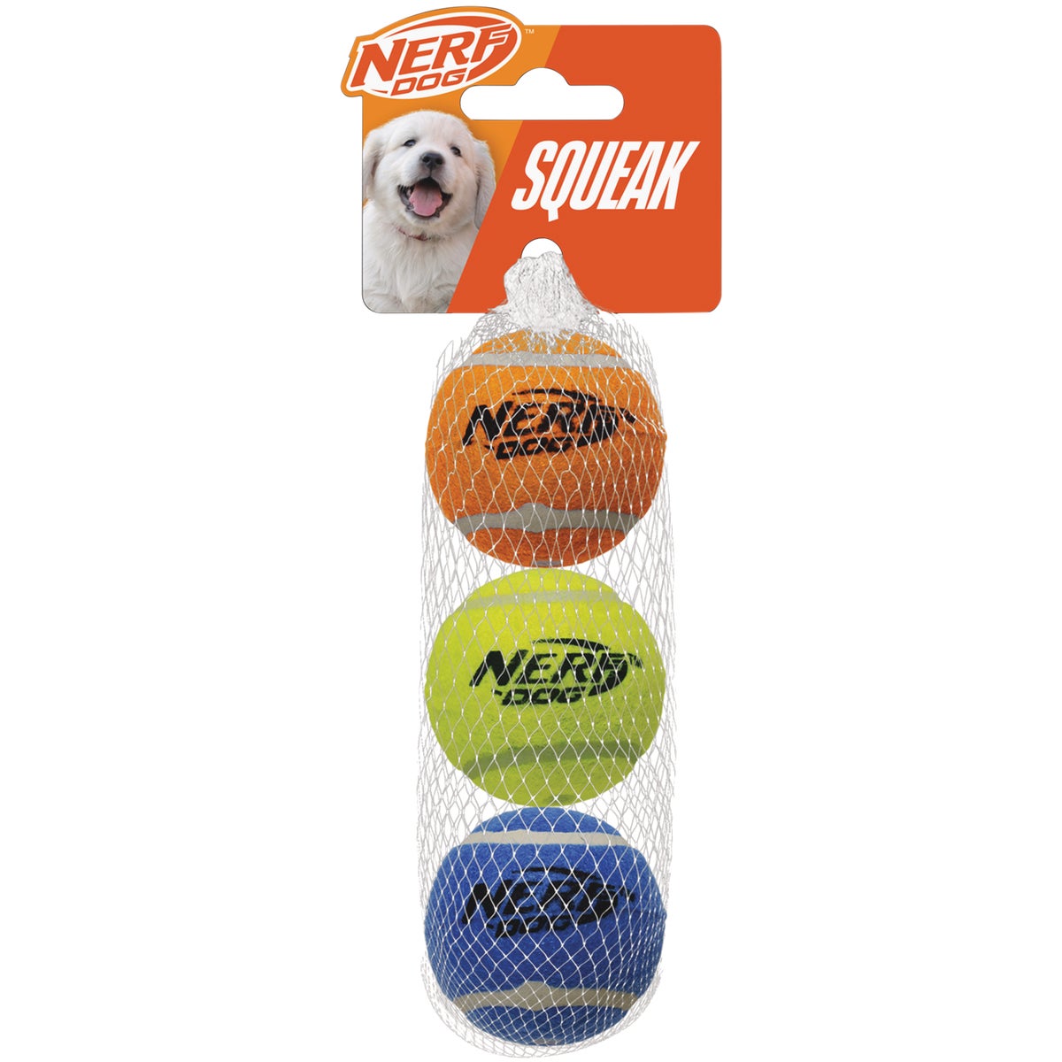 Nerf Dog 2 In. Squeak Tennis Ball (3-Pack)