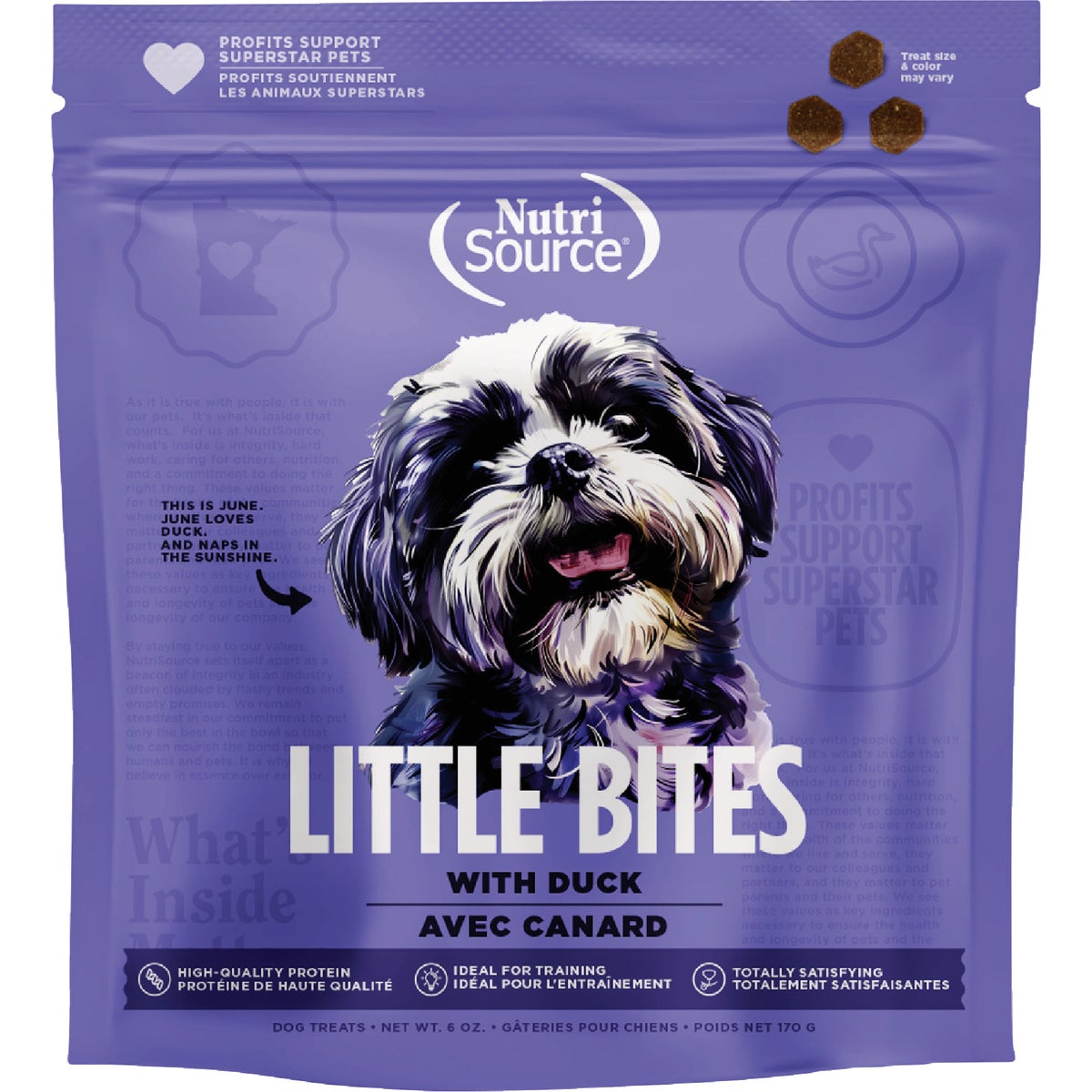 NutriSource Little Bites 6 Oz. Duck Dog Treat