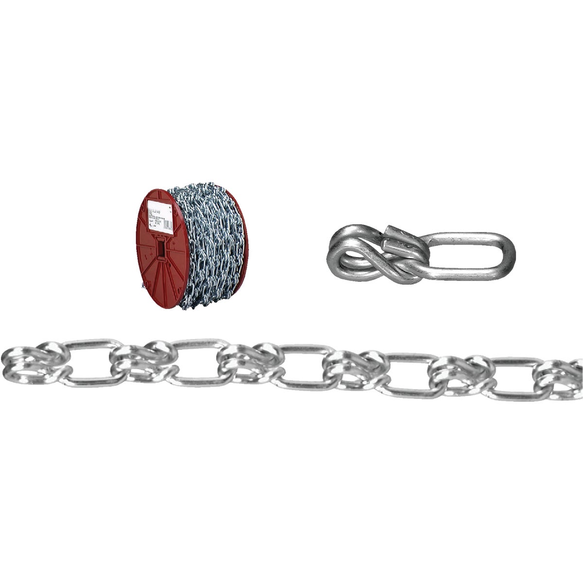 Campbell #3/0 50 Ft. Zinc-Plated Low-Carbon Steel Coil Chain
