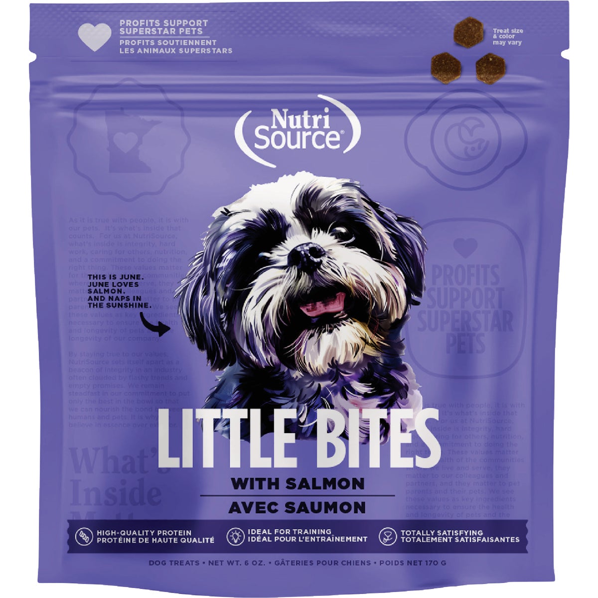 NutriSource Little Bites 6 Oz. Salmon Dog Treat