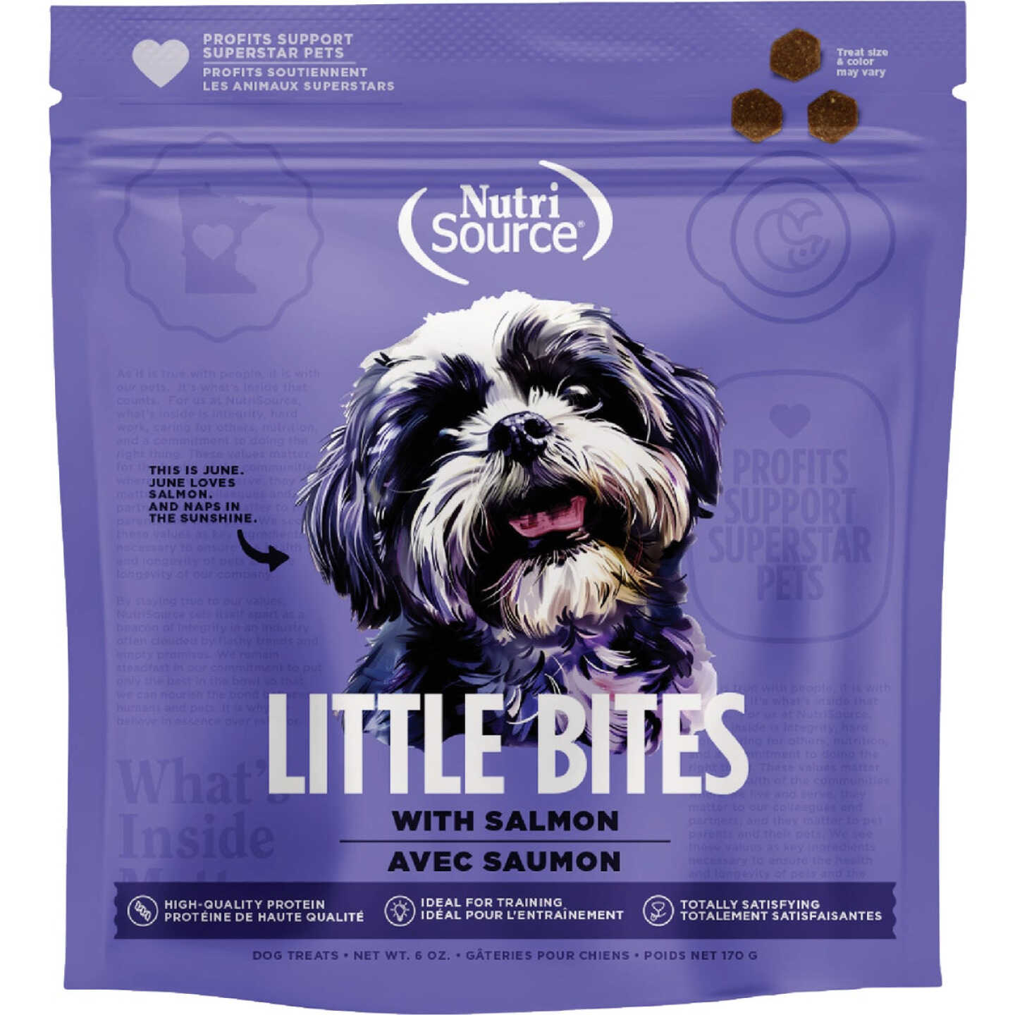 NutriSource Little Bites 6 Oz. Salmon Dog Treat Image 1