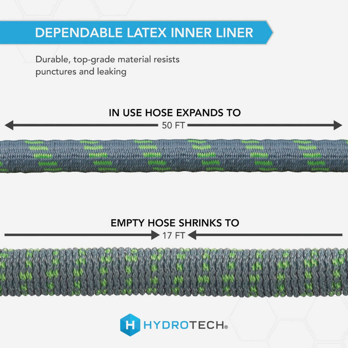 Hydrotech 5/8 In. x 50 Ft. Expandable Burst Proof Hose - Green Image 5