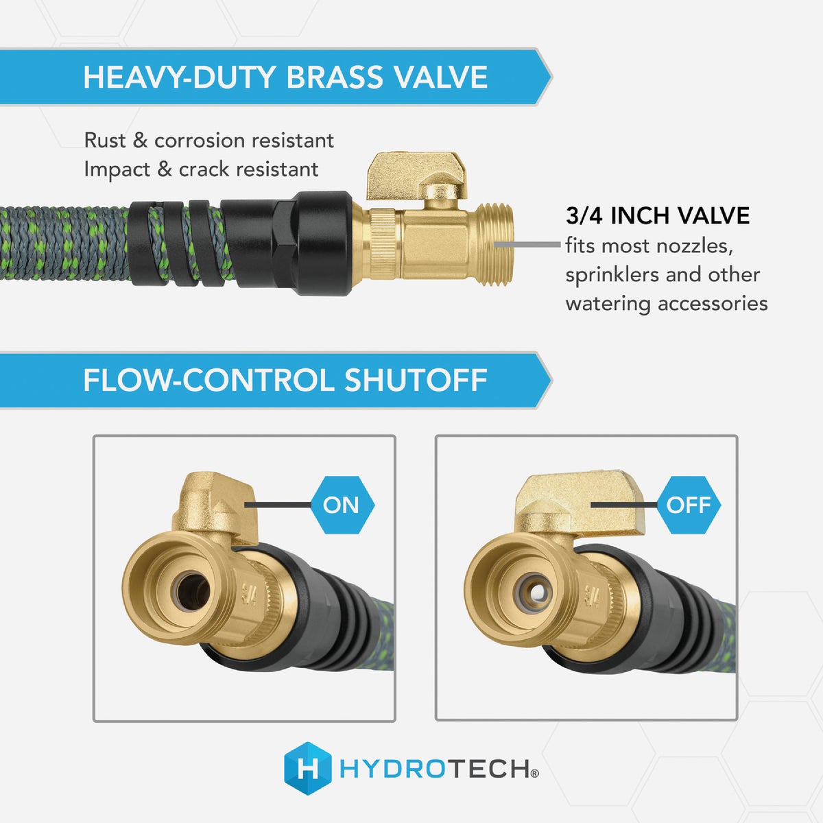 Hydrotech 5/8 In. x 50 Ft. Expandable Burst Proof Hose - Green Image 3