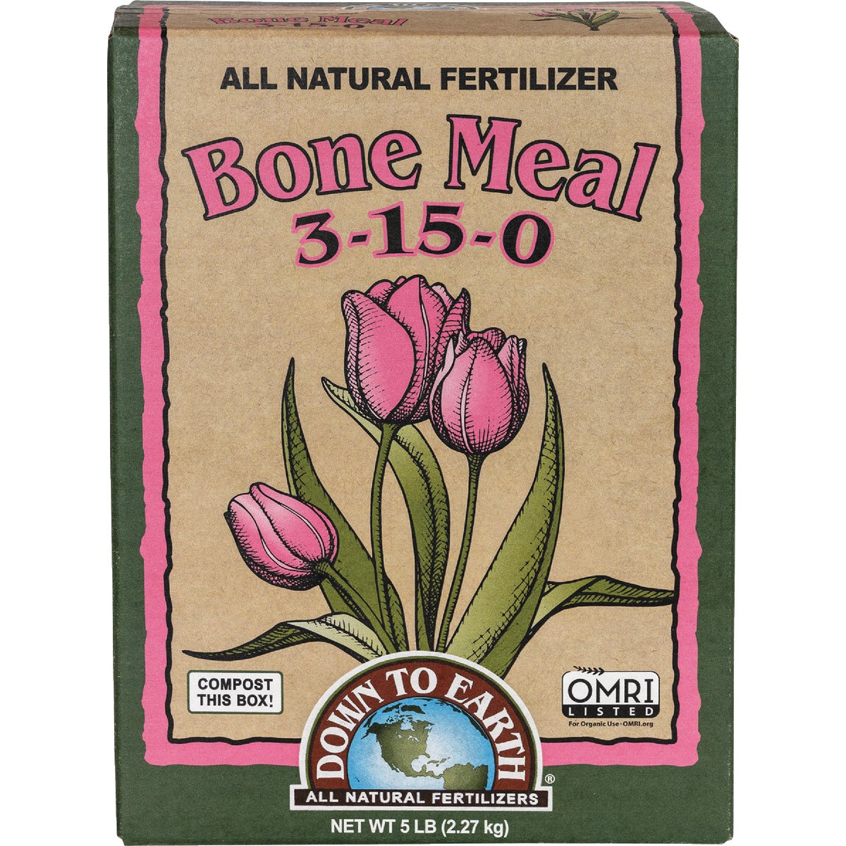 Down To Earth 5 Lb. 3-15-0 Bone Meal