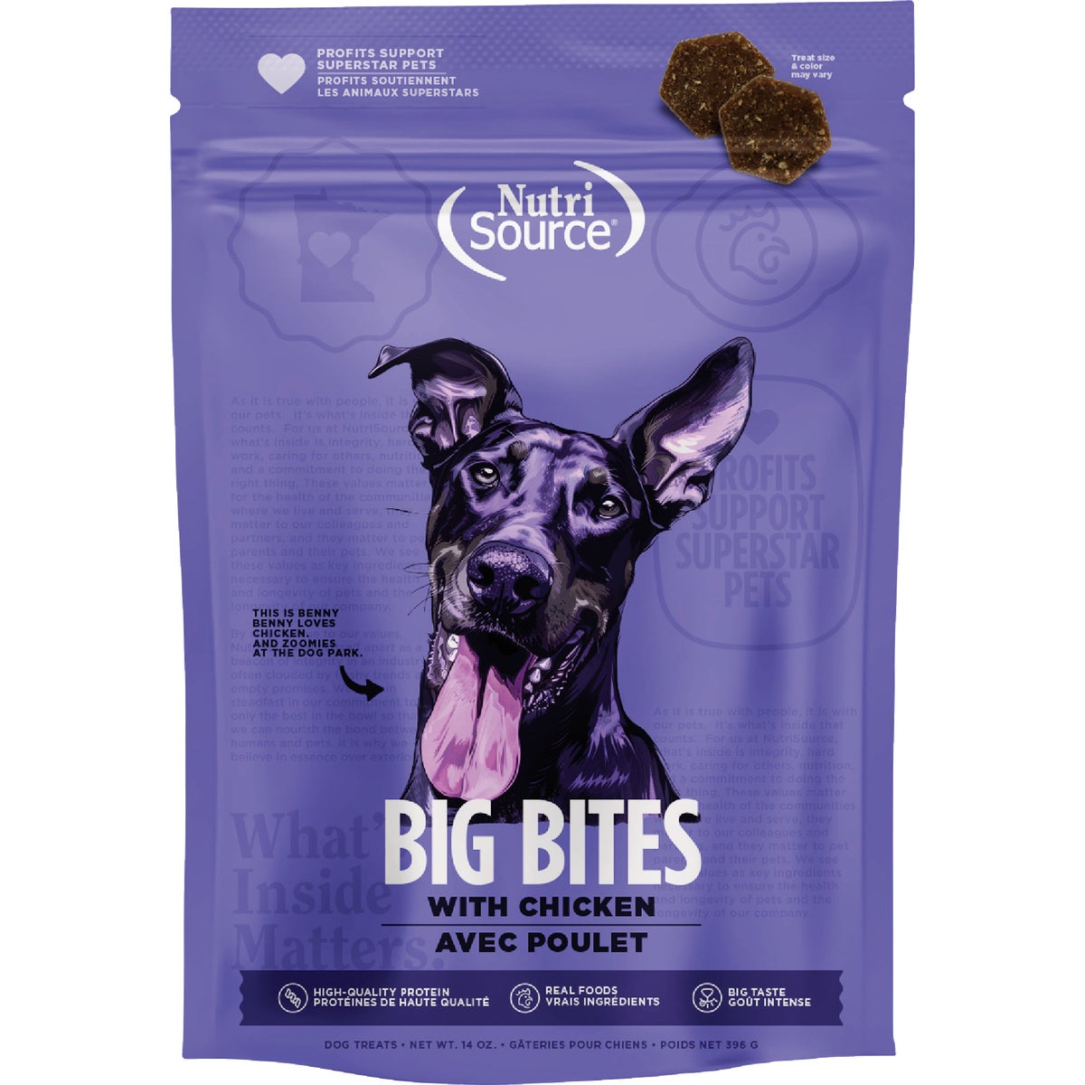 NutriSource Big Bites 14 Oz. Chicken Dog Treat
