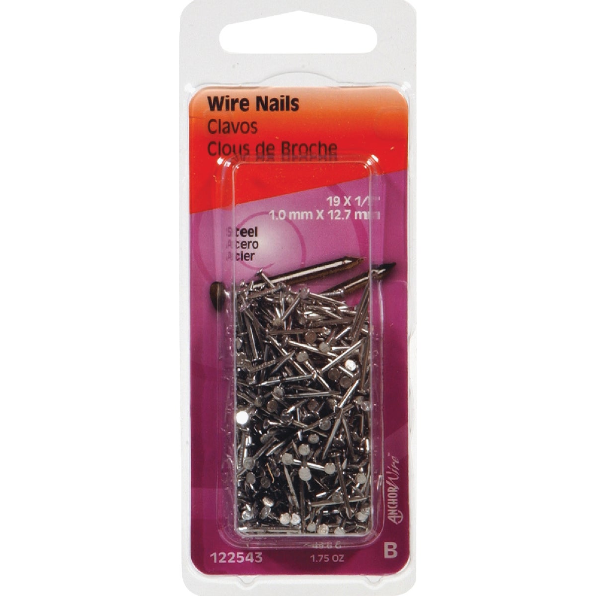 Hillman Anchor Wire 1/2 In. 19 ga Bright Wire Nails (1.75 Oz.)