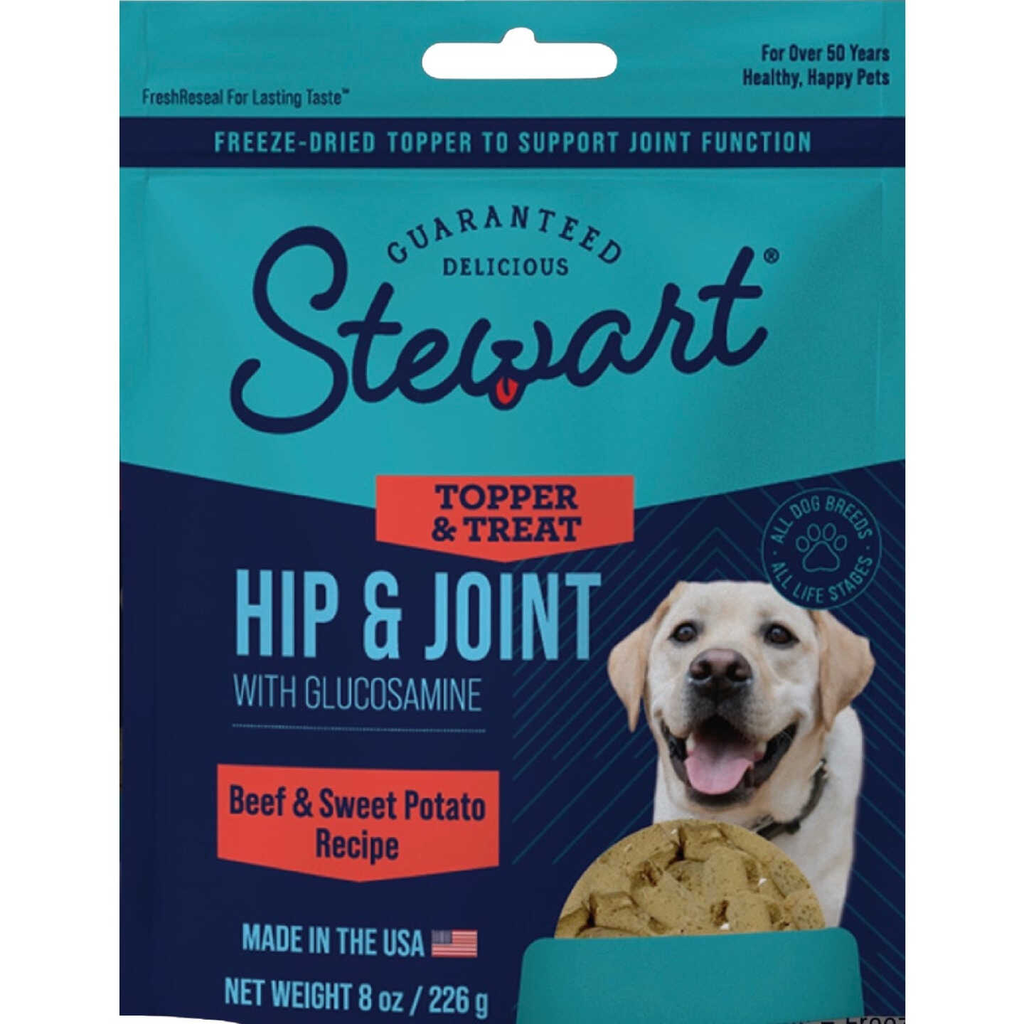 Stewart's Hip & Joint 8 Oz. Beef Freeze Dried Dog Food Topper Image 1