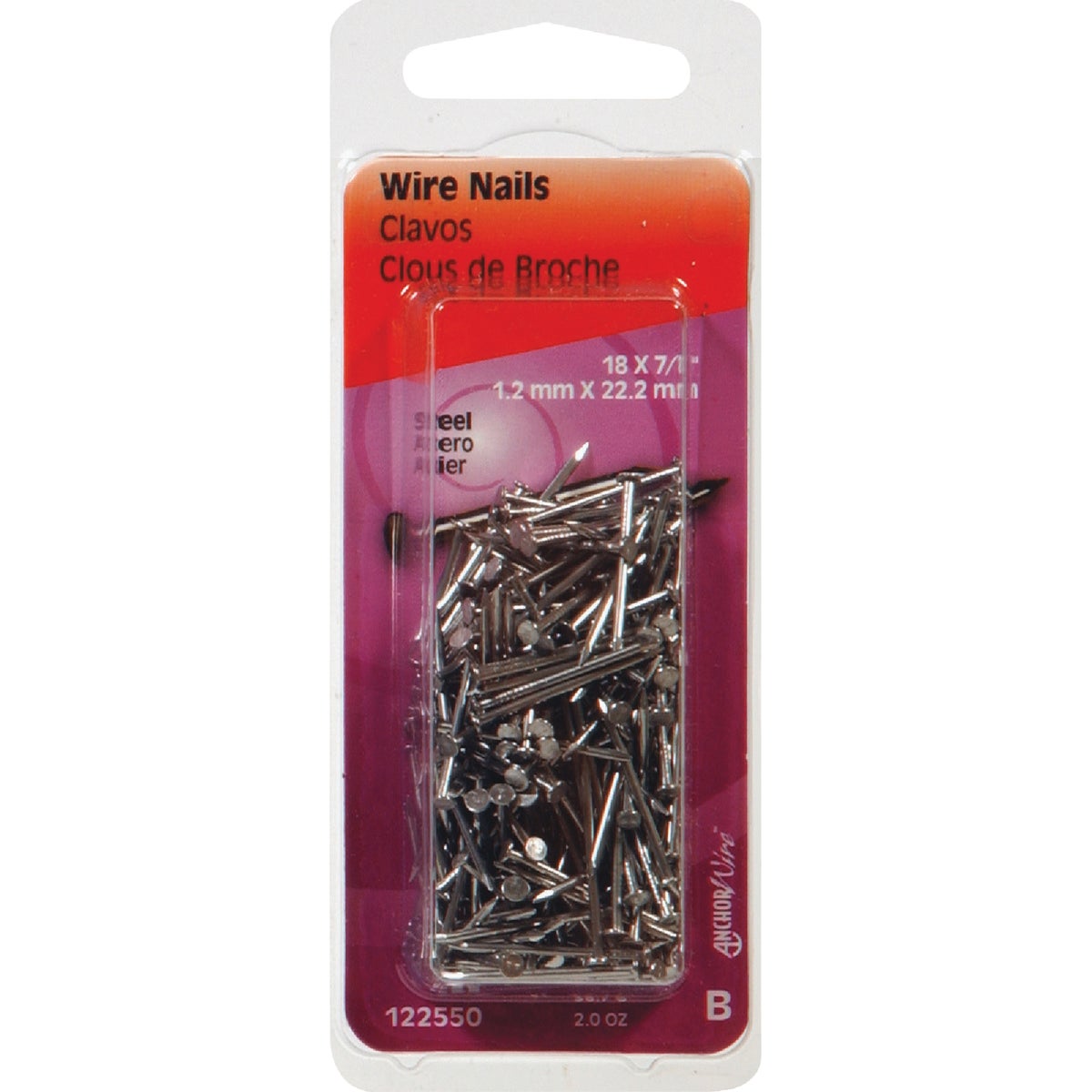 Hillman Anchor Wire 7/8 In. 18 ga Bright Wire Nails (2 Oz.) Image 2