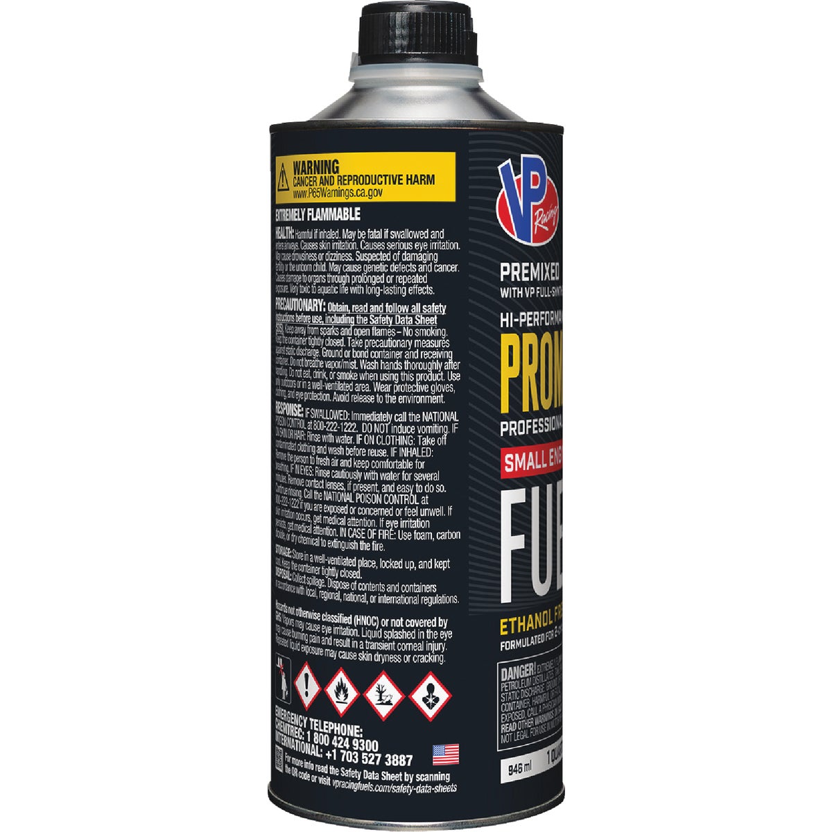 VP Racing Fuels Pro-Max 1 Qt. 50:1 Premixed Small Engine Fuel Image 4