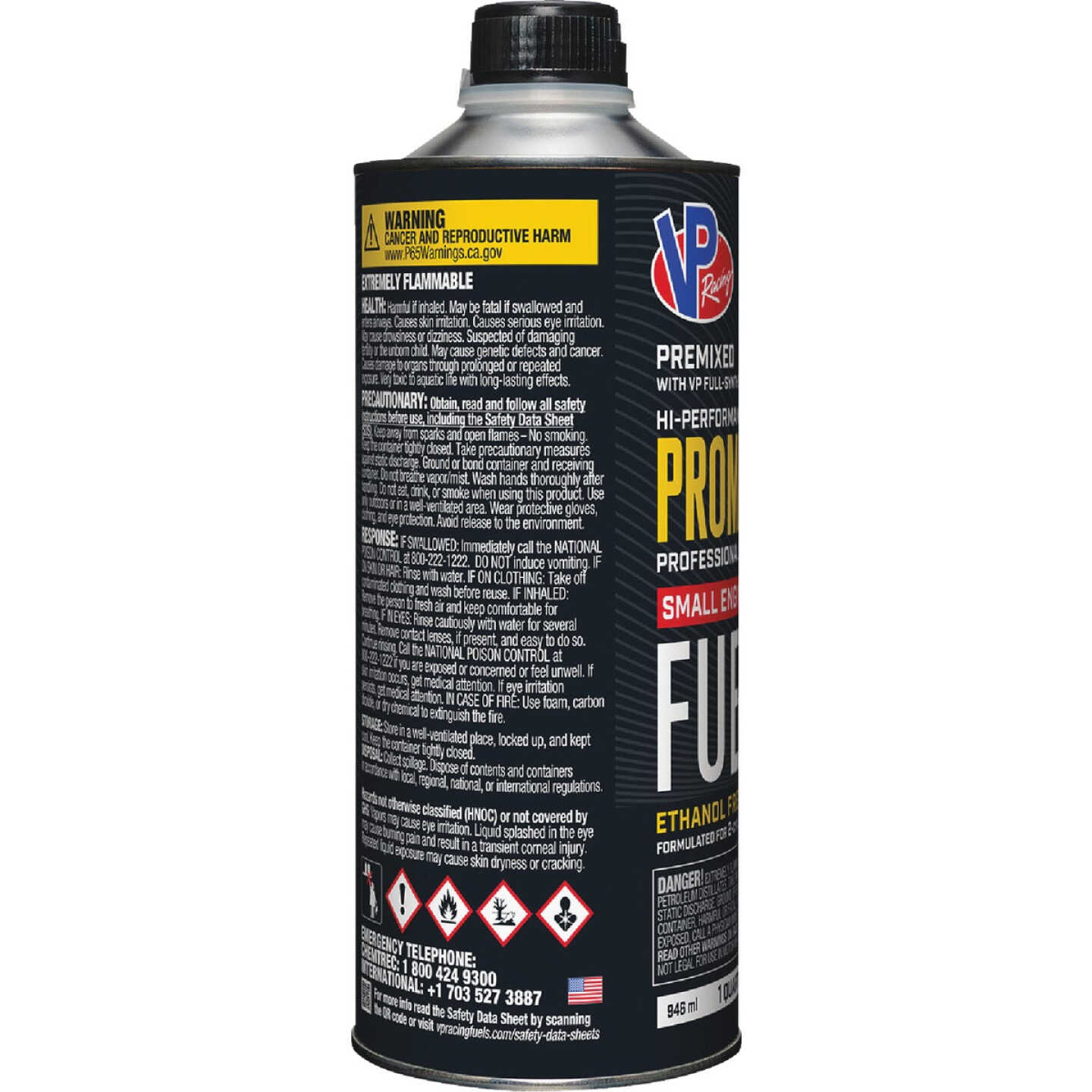 VP Racing Fuels Pro-Max 1 Qt. 50:1 Premixed Small Engine Fuel Image 4