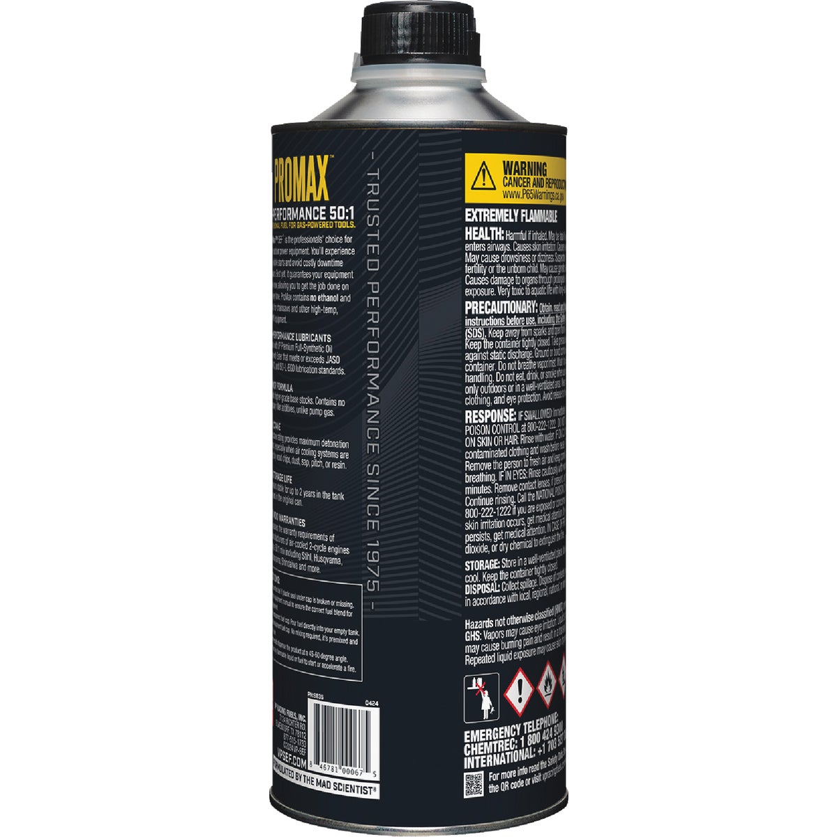 VP Racing Fuels Pro-Max 1 Qt. 50:1 Premixed Small Engine Fuel Image 5