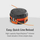 Husqvarna 130L 28cc 18 In. 2-Cycle Straight Shaft Gas String Trimmer Image 4