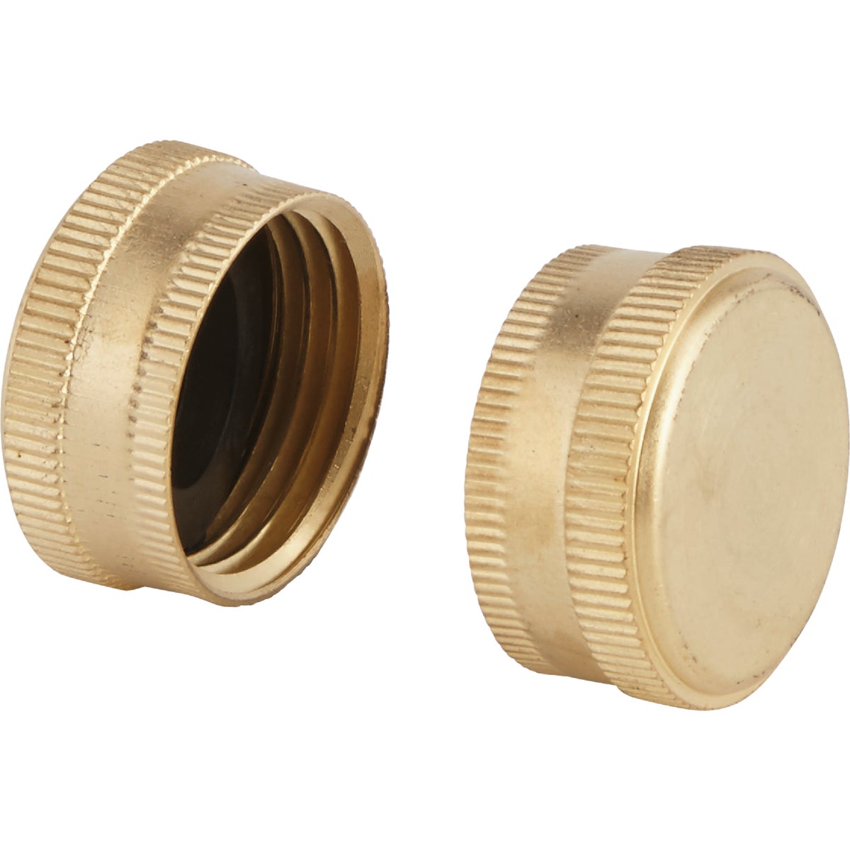 Best Garden Brass 5/8 In. Hose End Cap (2-Pack) Image 1