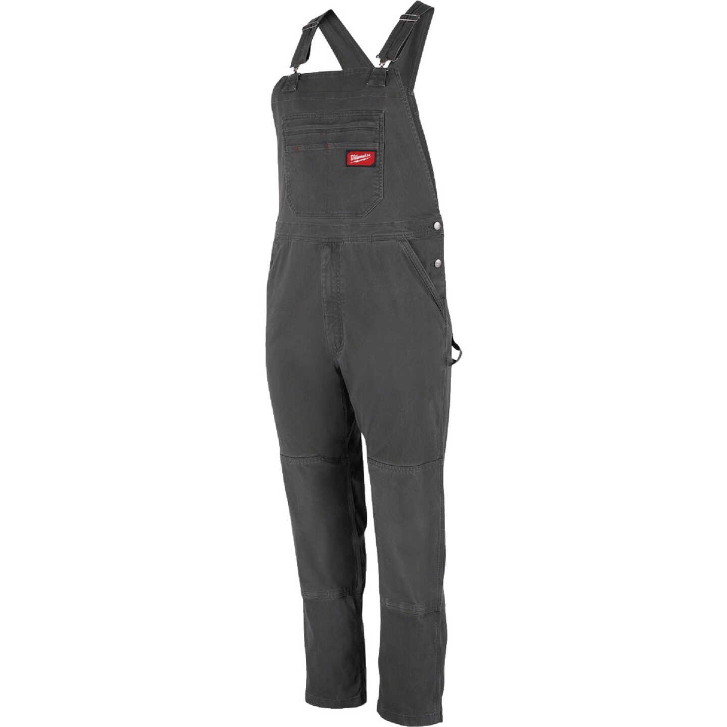 Milwaukee FREEFLEX Men's 32x30 Gray Unlined Bib Overalls Image 5