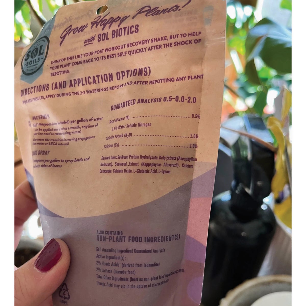 Sol Soils  0.4 Lb. Repot Recovery Image 3