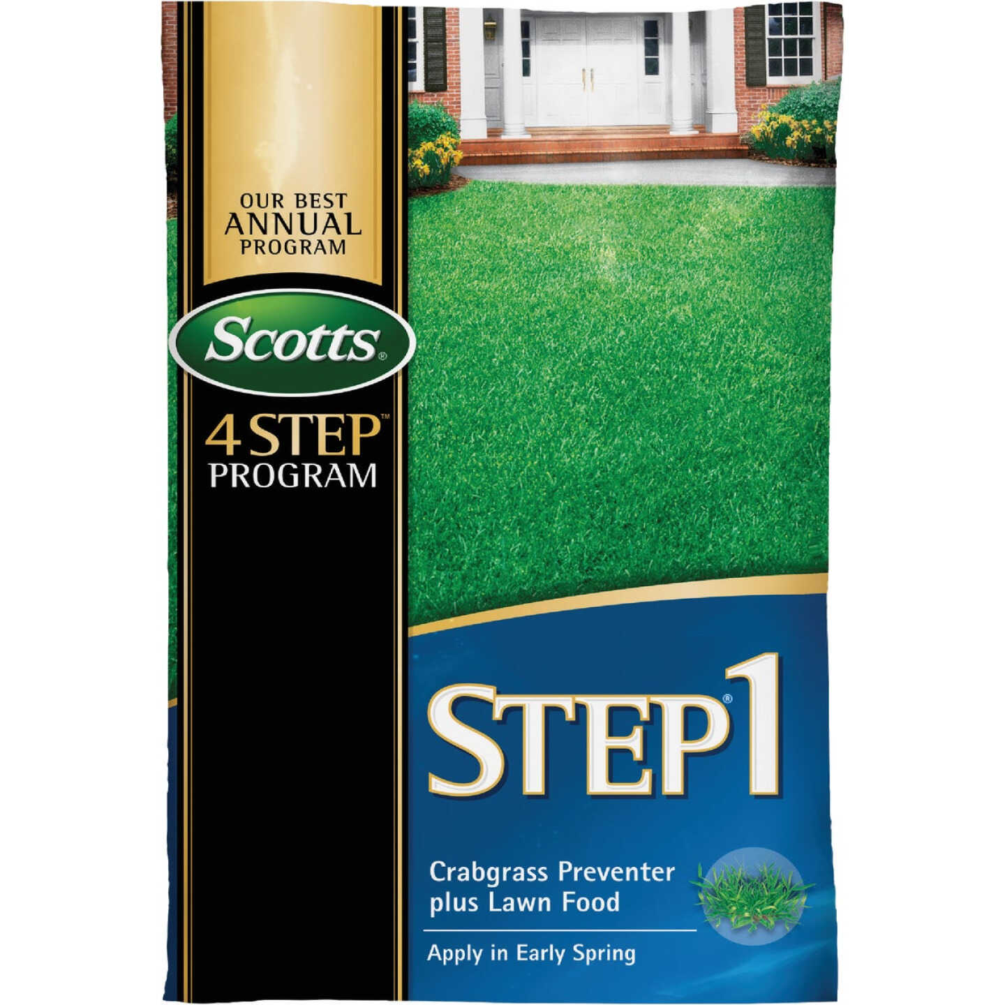 Scotts 4 Step Program Step 1 13.46 Lb. 5000 Sq. Ft. Crabgrass Preventer Plus Lawn Food Image 1