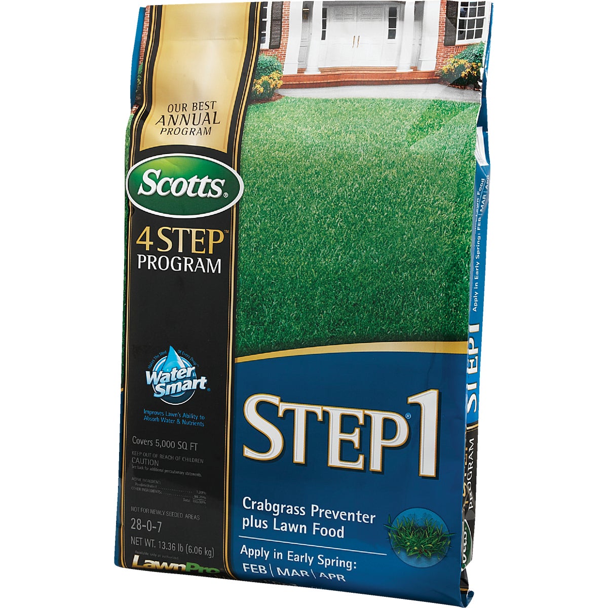 Scotts 4 Step Program Step 1 13.46 Lb. 5000 Sq. Ft. Crabgrass Preventer Plus Lawn Food Image 5