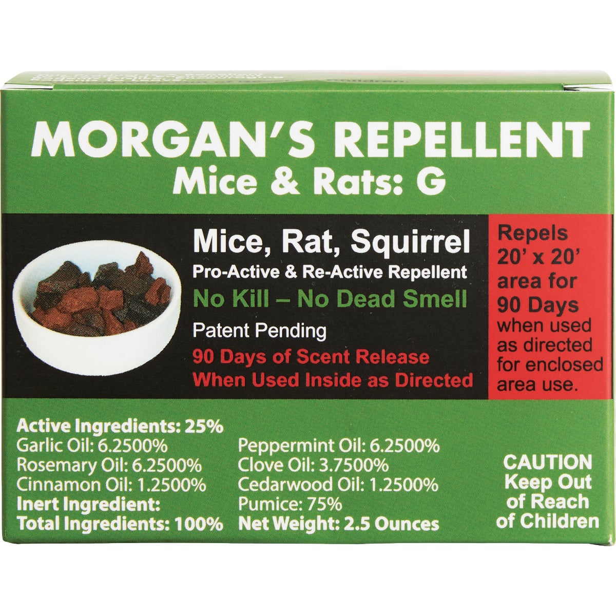 Morgan's Strong Garlic 2.5 Oz. Pumice Stone Mouse & Rat Repellent Image 2