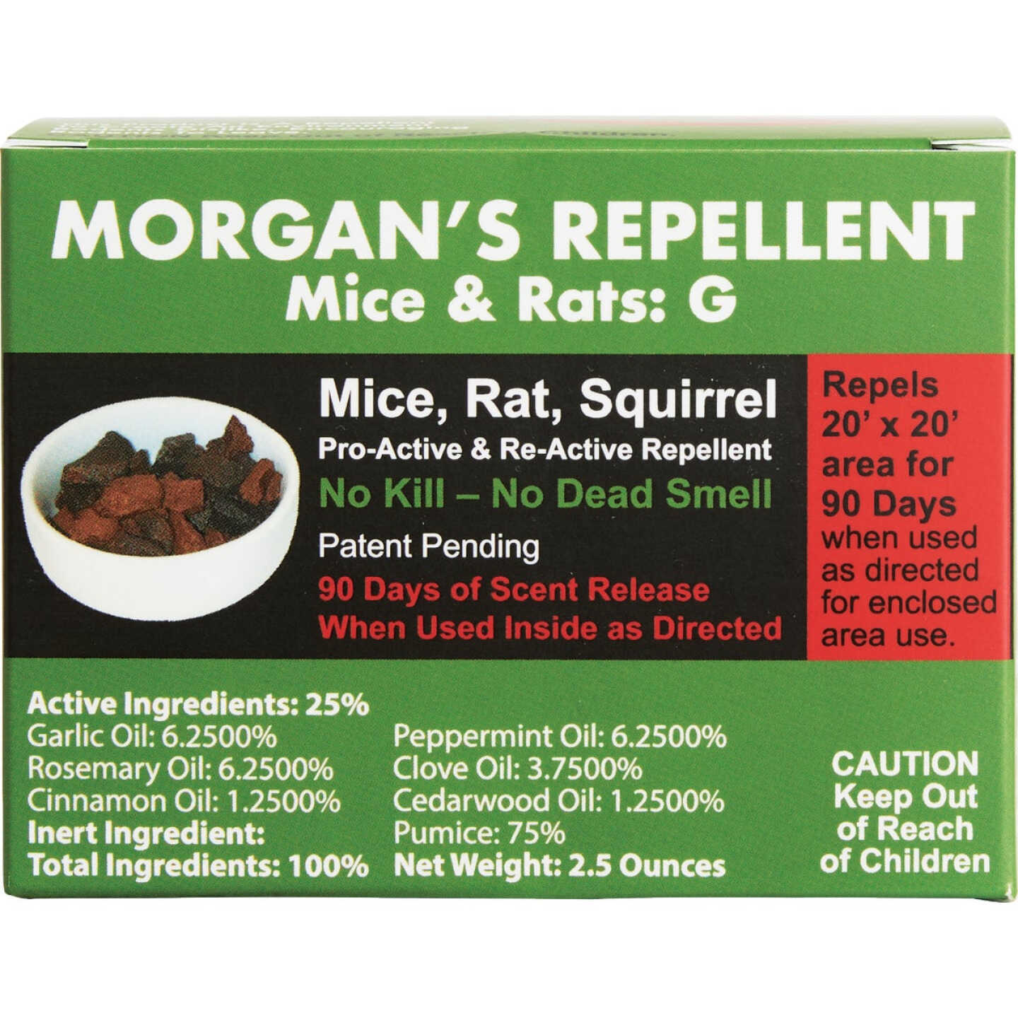 Morgan's Strong Garlic 2.5 Oz. Pumice Stone Mouse & Rat Repellent Image 2