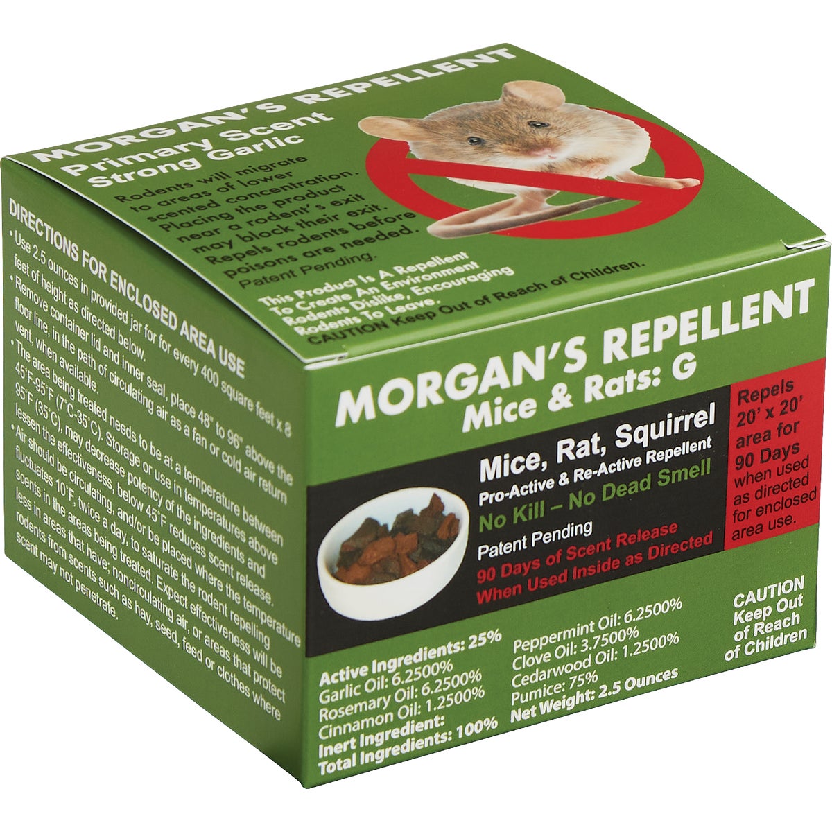 Morgan's Strong Garlic 2.5 Oz. Pumice Stone Mouse & Rat Repellent