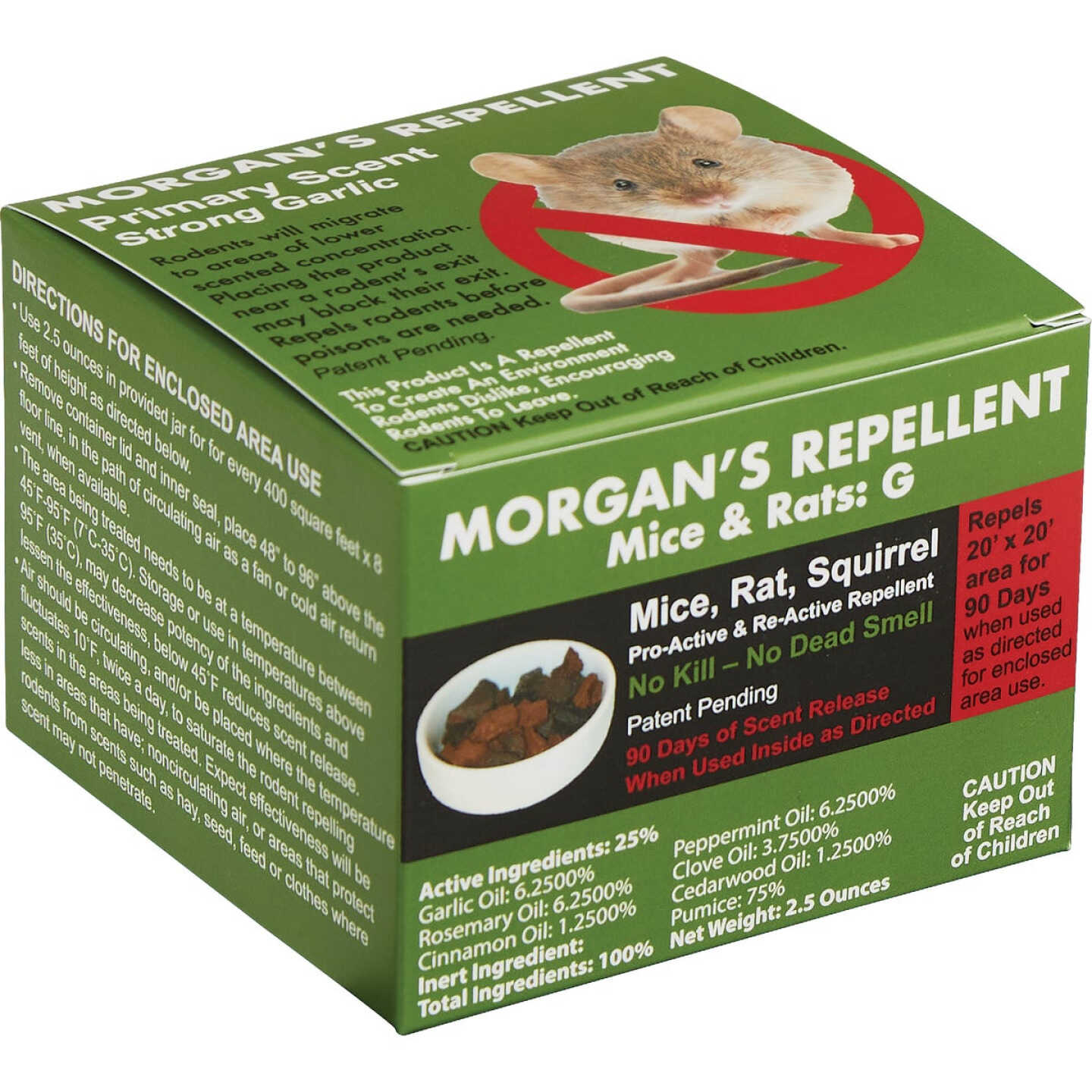 Morgan's Strong Garlic 2.5 Oz. Pumice Stone Mouse & Rat Repellent Image 1