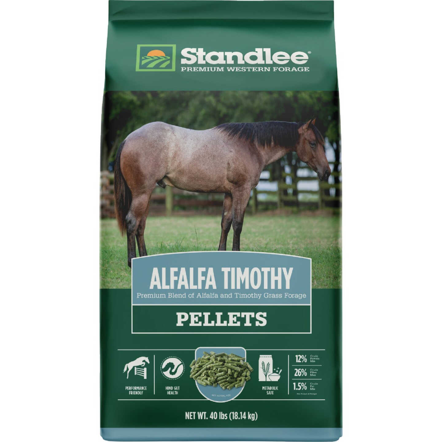 Standlee Premium Western Forage 40 Lb. Premium Alfalfa & Timothy Pellets Image 1