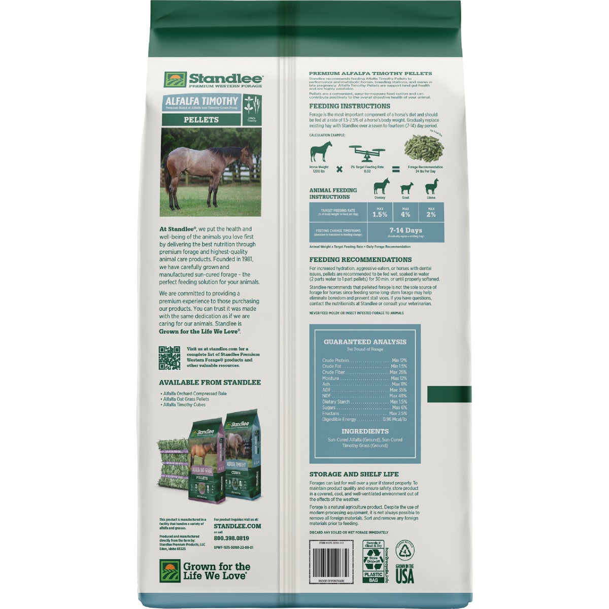 Standlee Premium Western Forage 40 Lb. Premium Alfalfa & Timothy Pellets Image 7