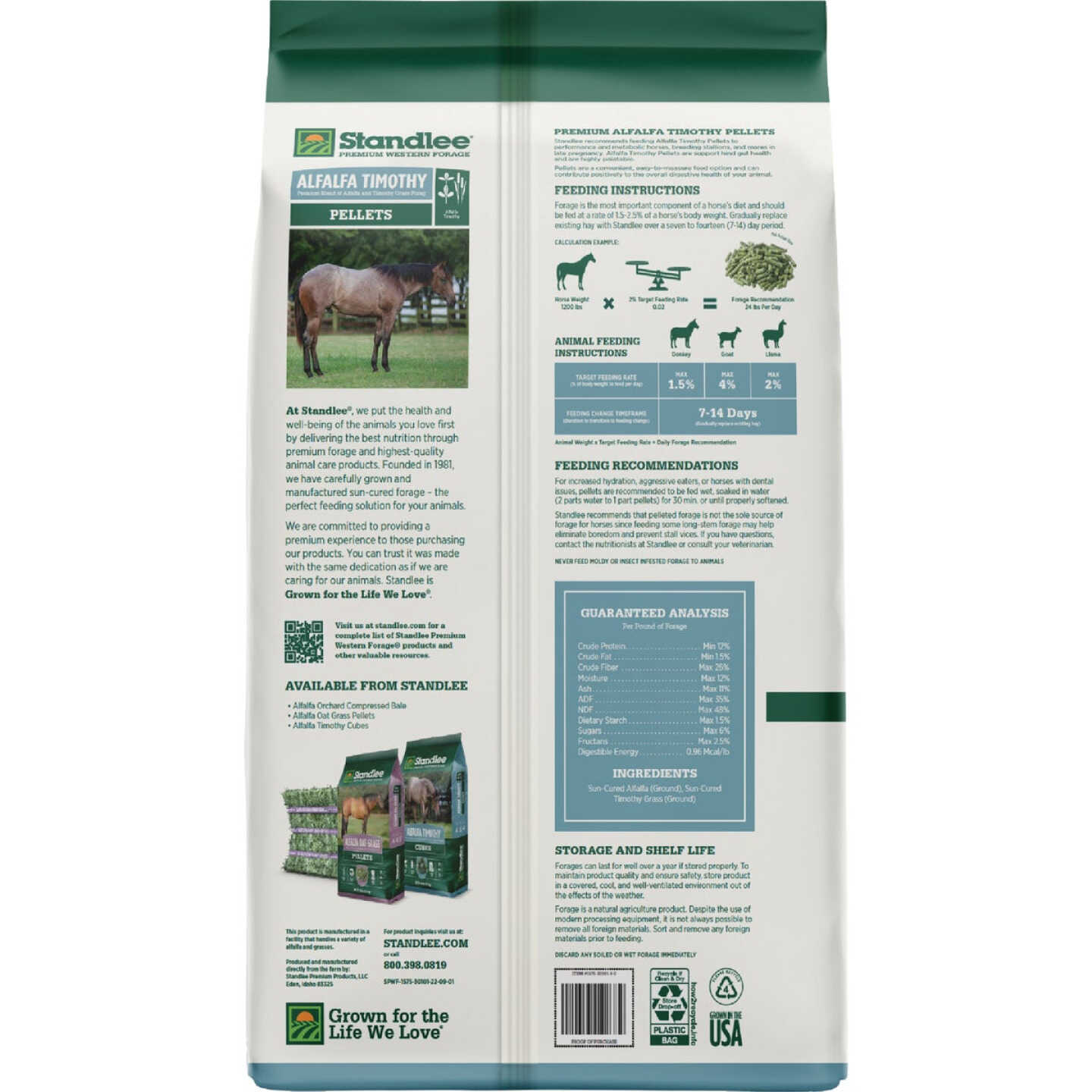 Standlee Premium Western Forage 40 Lb. Premium Alfalfa & Timothy Pellets Image 7