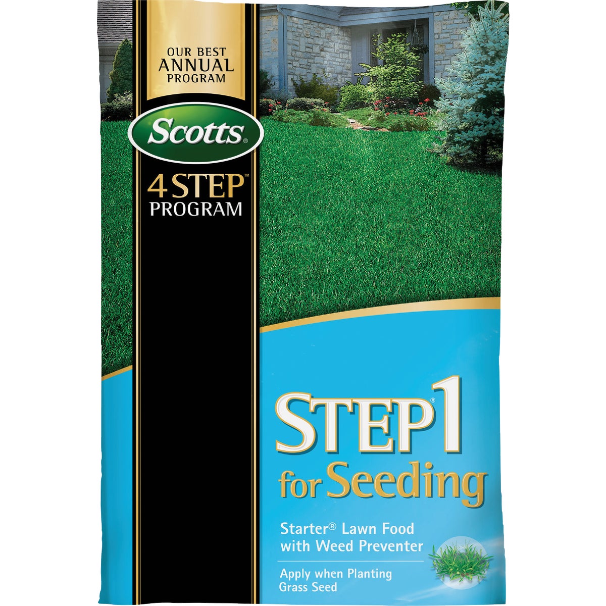 Scotts 4 Step Program Step 1 21.62 Lb. 5000 Sq. Ft. Starter Lawn Food with Weed Preventer