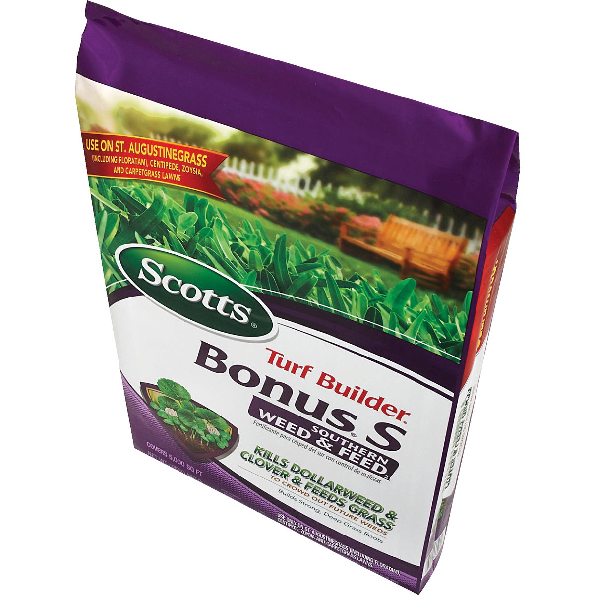 Scotts Turf Builder Bonus S Southern Weed & Feed 18.62 Lb. 5000 Sq. Ft. Weed Killer Plus Lawn Fertilizer Image 12