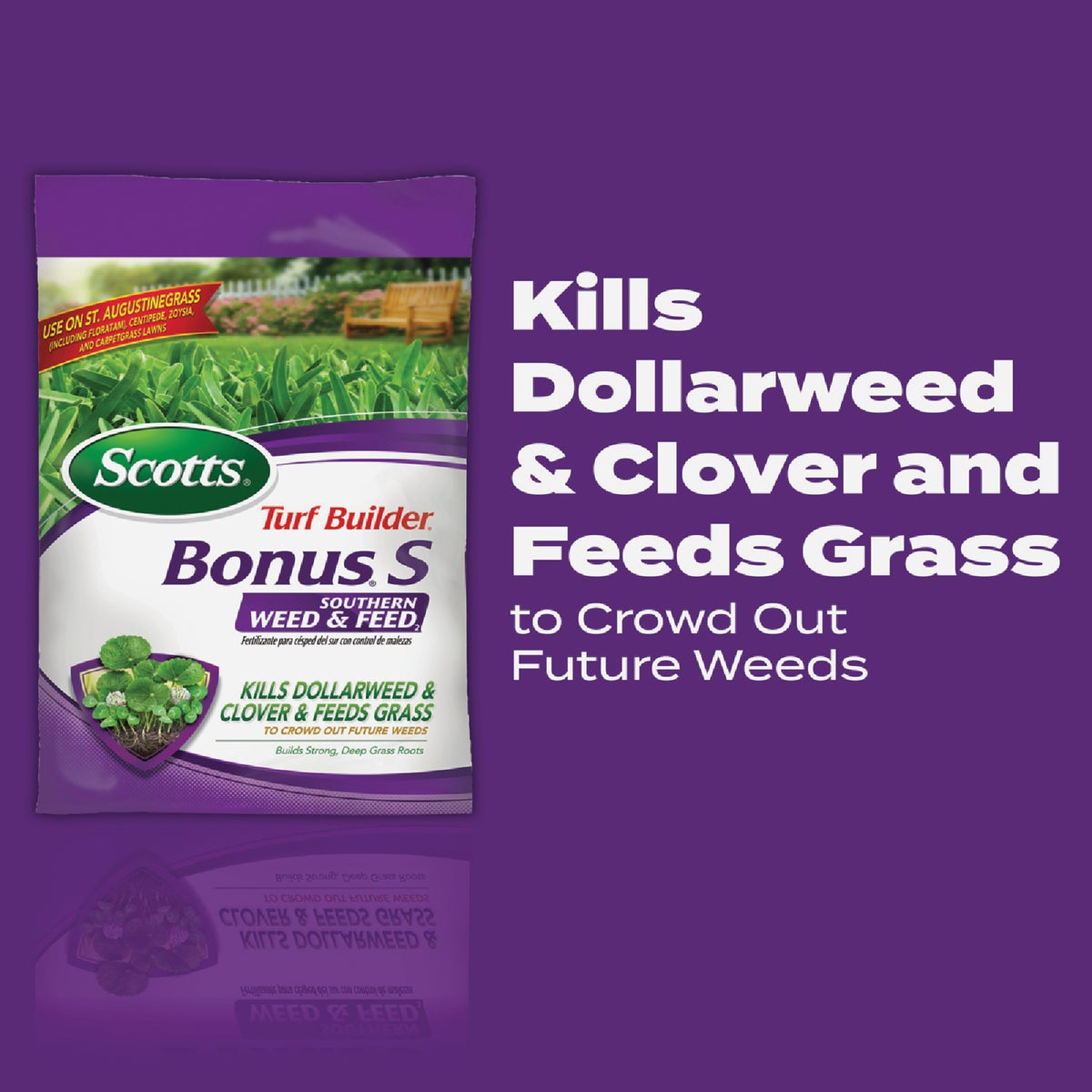 Scotts Turf Builder Bonus S Southern Weed & Feed 18.62 Lb. 5000 Sq. Ft. Weed Killer Plus Lawn Fertilizer Image 2