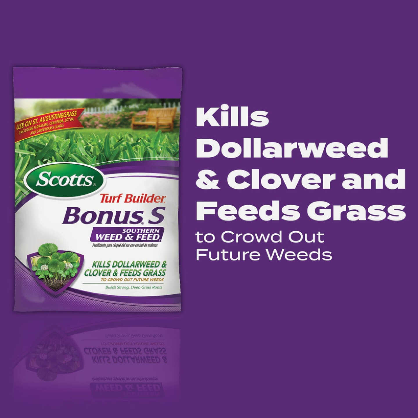 Scotts Turf Builder Bonus S Southern Weed & Feed2 18.62 Lb. 5000 Sq. Ft. Weed Killer Plus Lawn Fertilizer Image 2