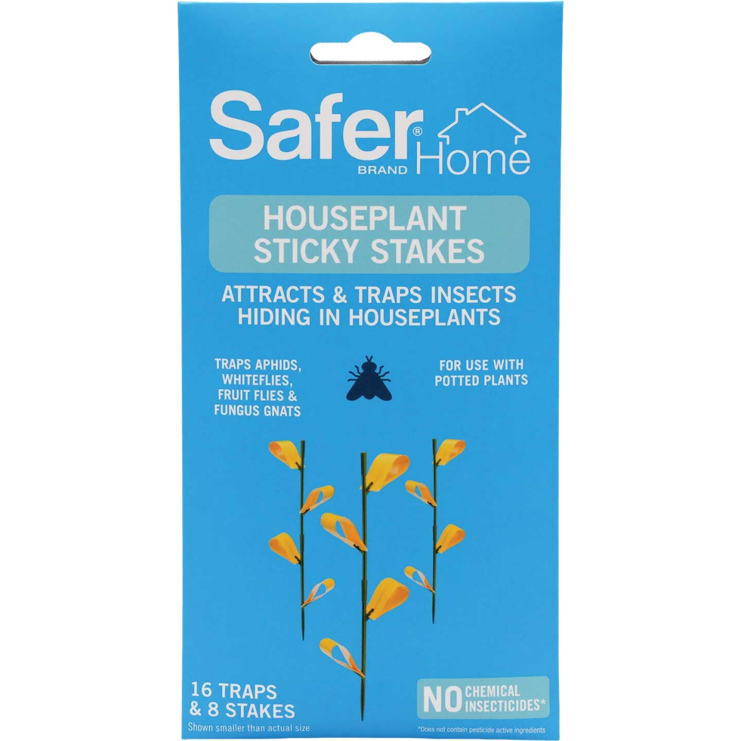 Safer Home Houseplant Sticky Stake Insect Traps (8-Pack) Image 1