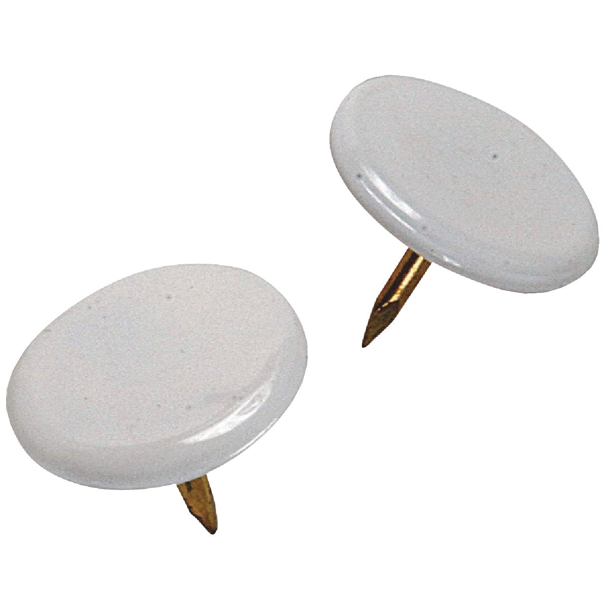 Hillman Anchor Wire White 23/64 In. x 15/64 In. Thumb Tack (40-Count) Image 4