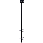 Tie Down 4 In. x 30 In. Black Iron Double Head Earth Anchor Image 1